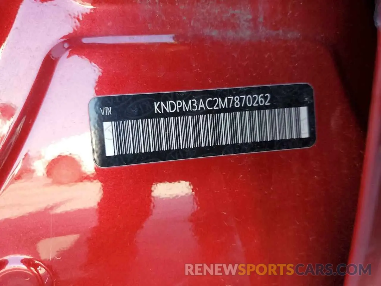 15 Photograph of a damaged car KNDPM3AC2M7870262 KIA SPORTAGE 2021