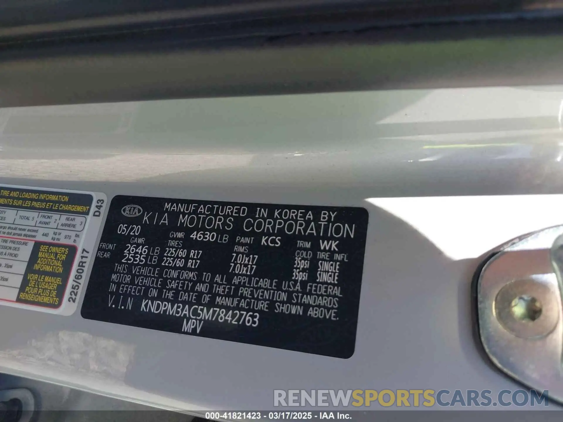 9 Photograph of a damaged car KNDPM3AC5M7842763 KIA SPORTAGE 2021