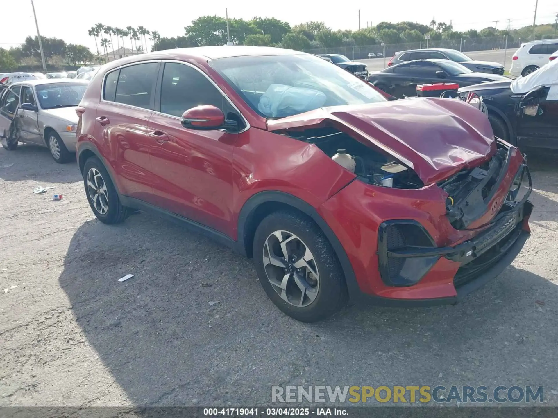 1 Photograph of a damaged car KNDPM3AC5M7891302 KIA SPORTAGE 2021