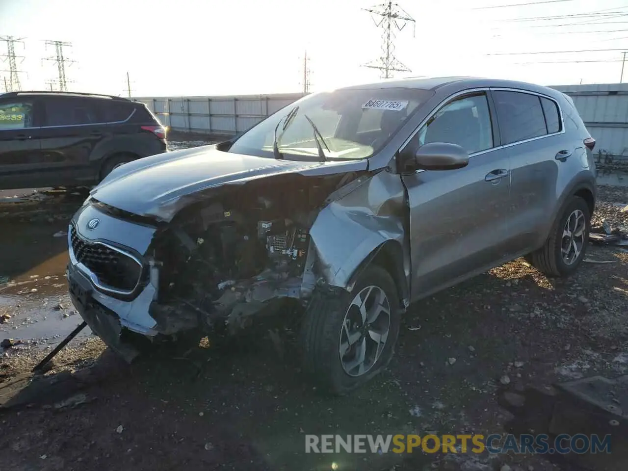 1 Photograph of a damaged car KNDPM3AC6M7851231 KIA SPORTAGE 2021