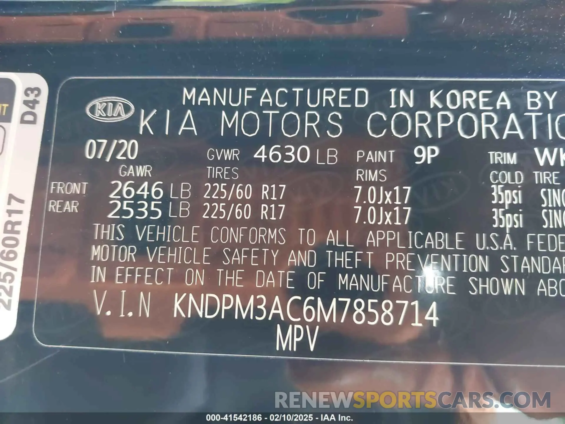 9 Photograph of a damaged car KNDPM3AC6M7858714 KIA SPORTAGE 2021
