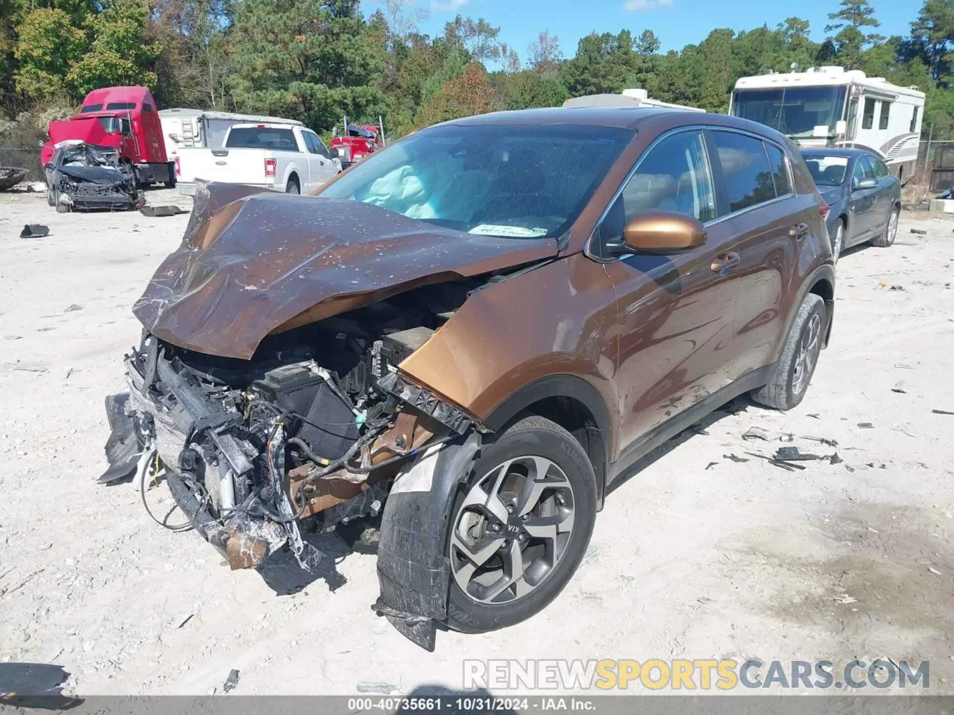 2 Photograph of a damaged car KNDPM3AC7M7877045 KIA SPORTAGE 2021