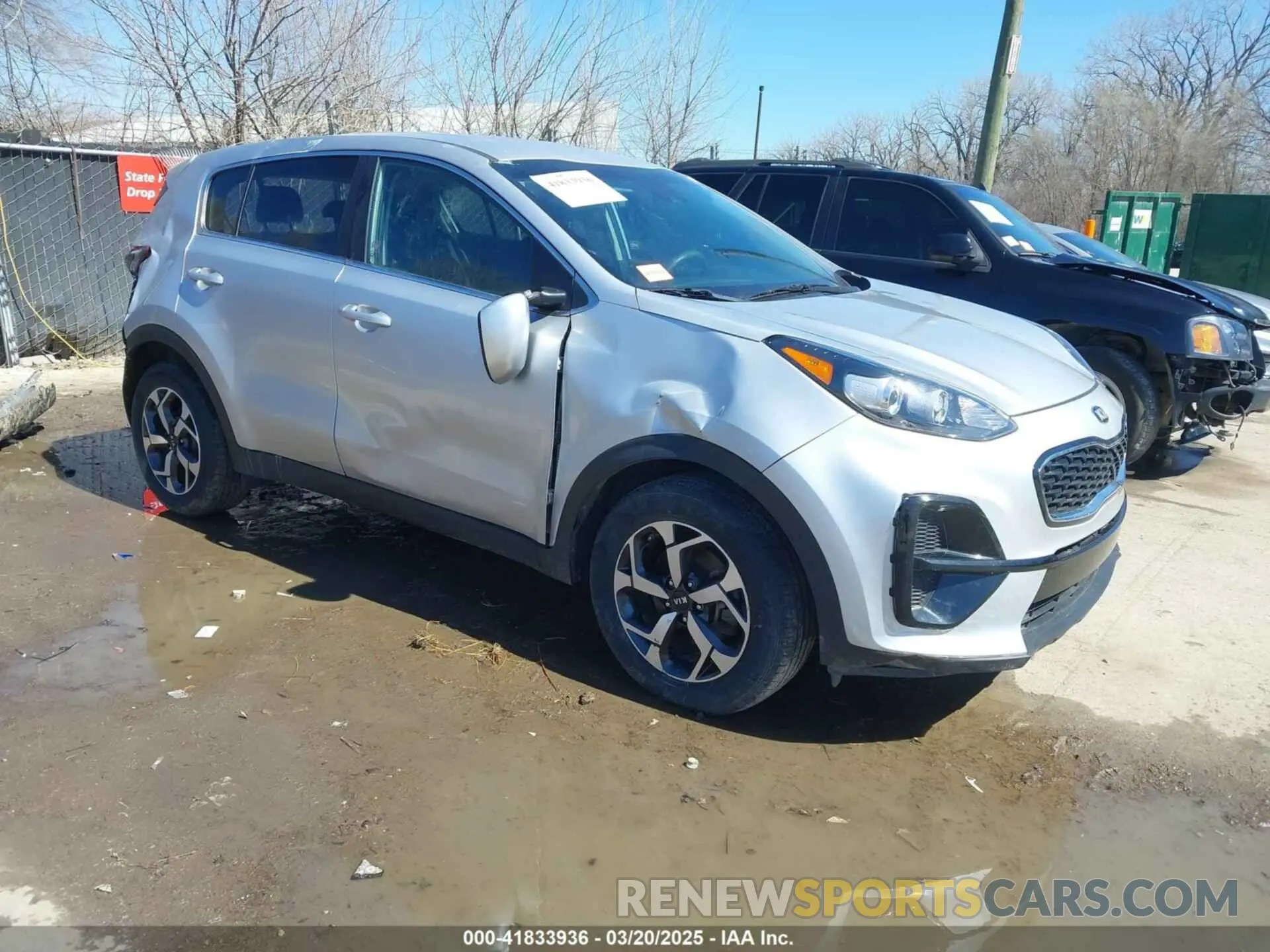 1 Photograph of a damaged car KNDPM3AC9M7927654 KIA SPORTAGE 2021