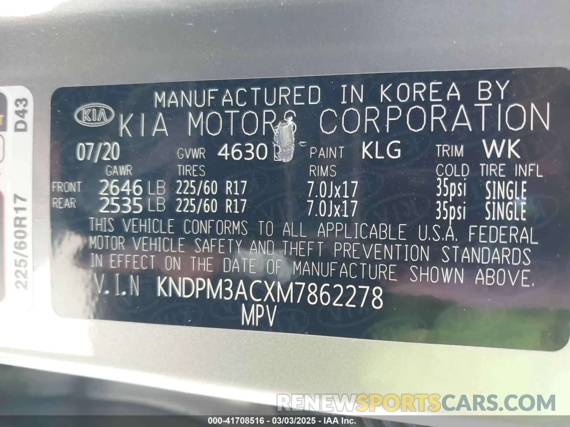 9 Photograph of a damaged car KNDPM3ACXM7862278 KIA SPORTAGE 2021