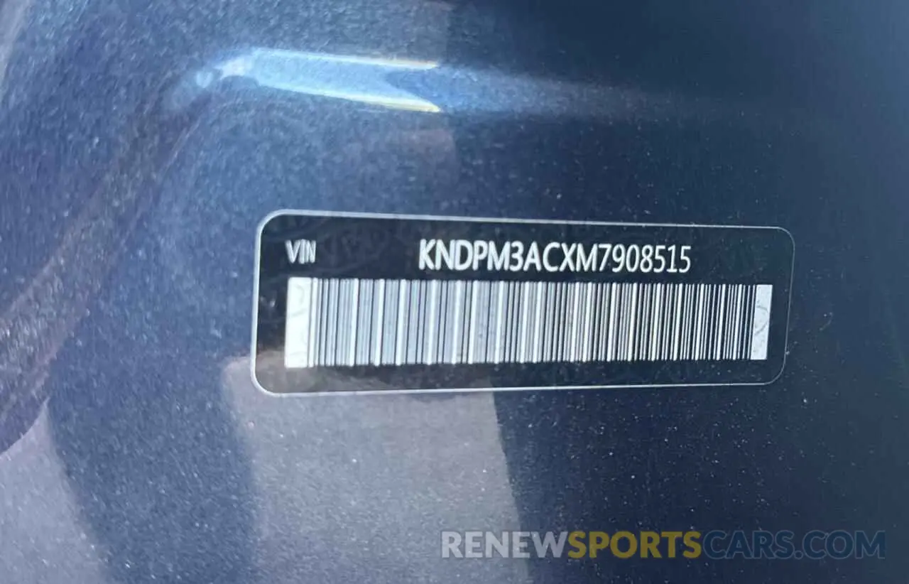 10 Photograph of a damaged car KNDPM3ACXM7908515 KIA SPORTAGE 2021
