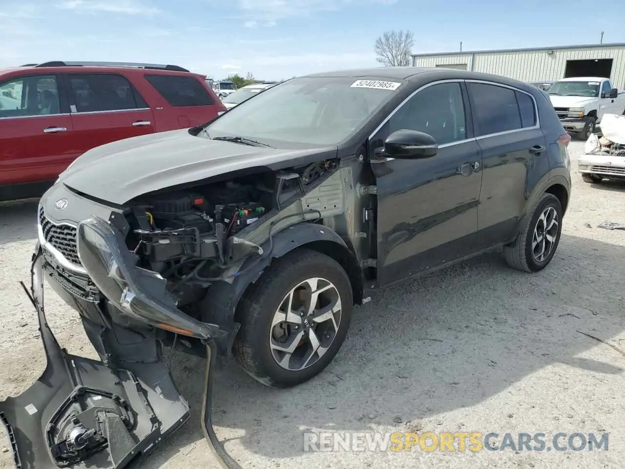 1 Photograph of a damaged car KNDPMCAC0M7843433 KIA SPORTAGE 2021