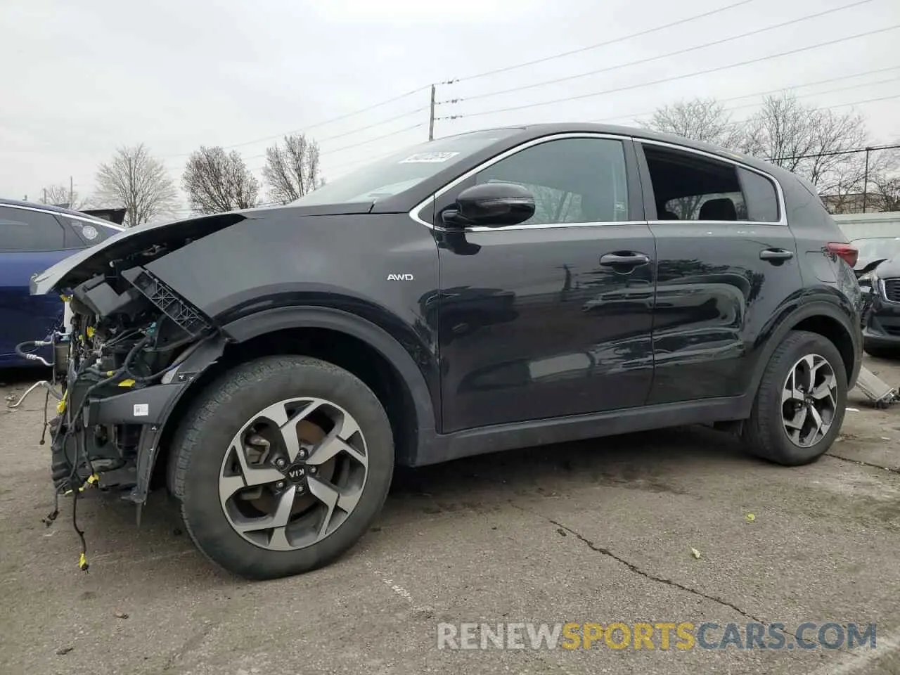 1 Photograph of a damaged car KNDPMCAC0M7909785 KIA SPORTAGE 2021
