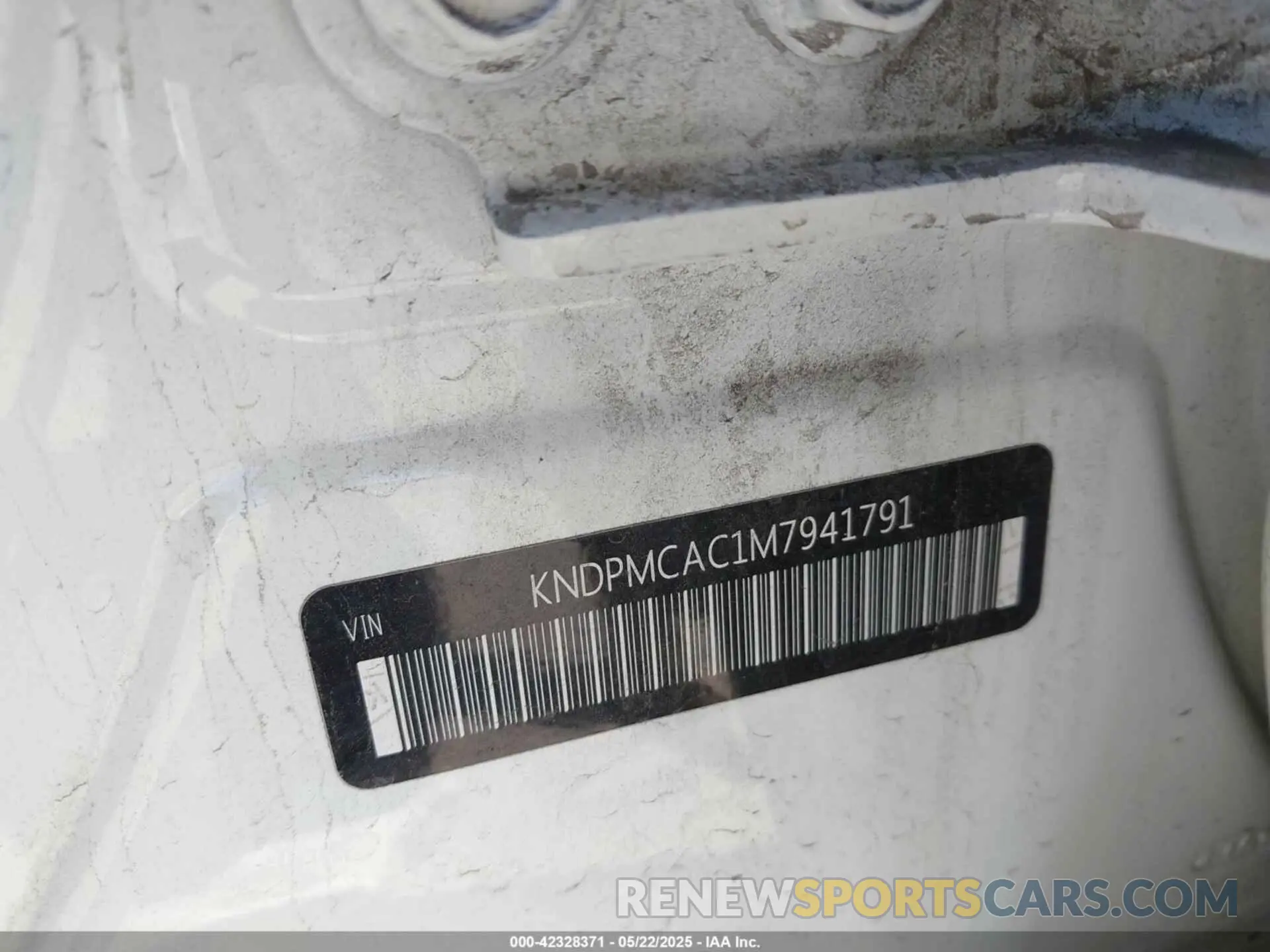 9 Photograph of a damaged car KNDPMCAC1M7941791 KIA SPORTAGE 2021
