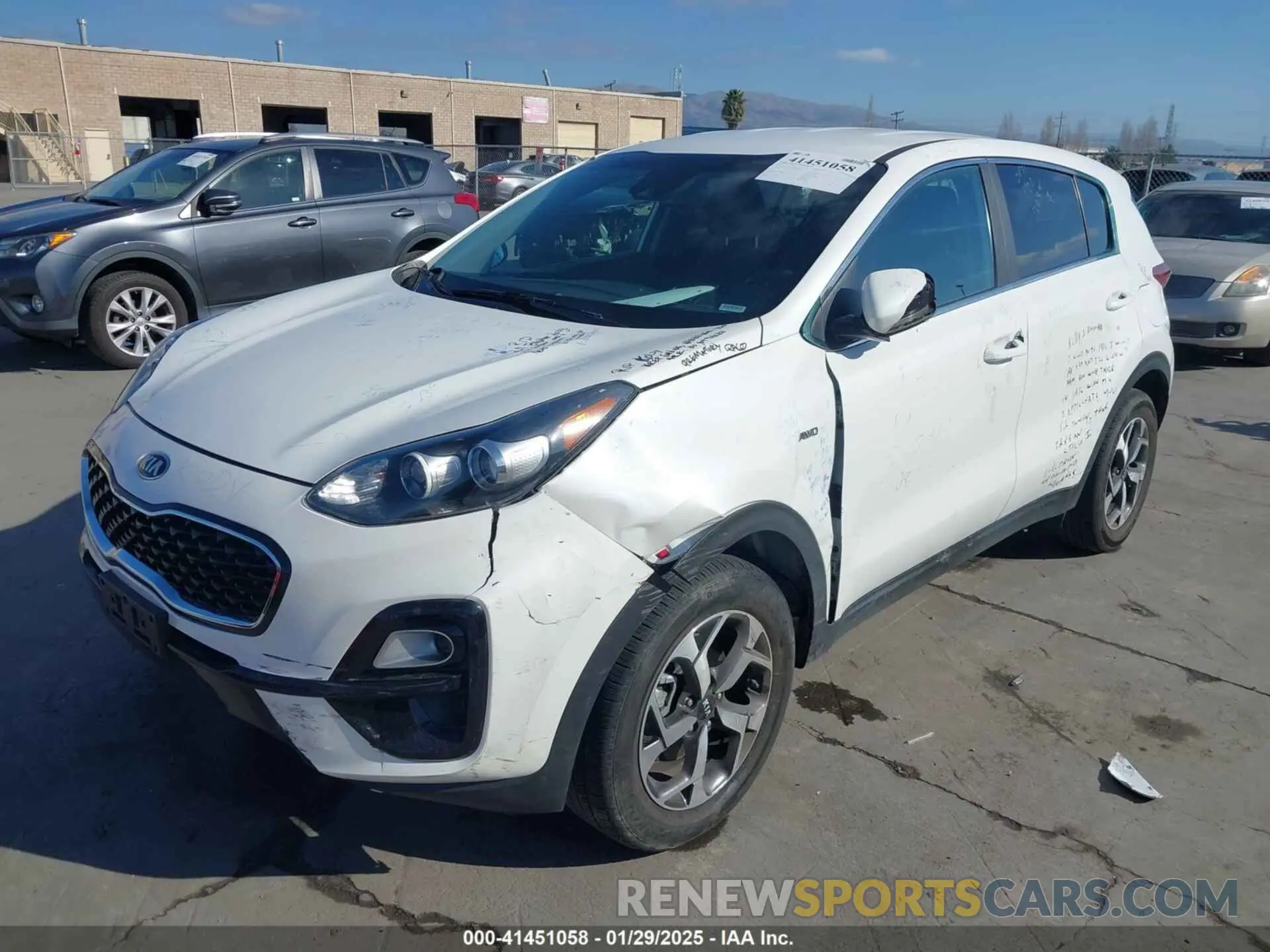 6 Photograph of a damaged car KNDPMCAC1M7943475 KIA SPORTAGE 2021