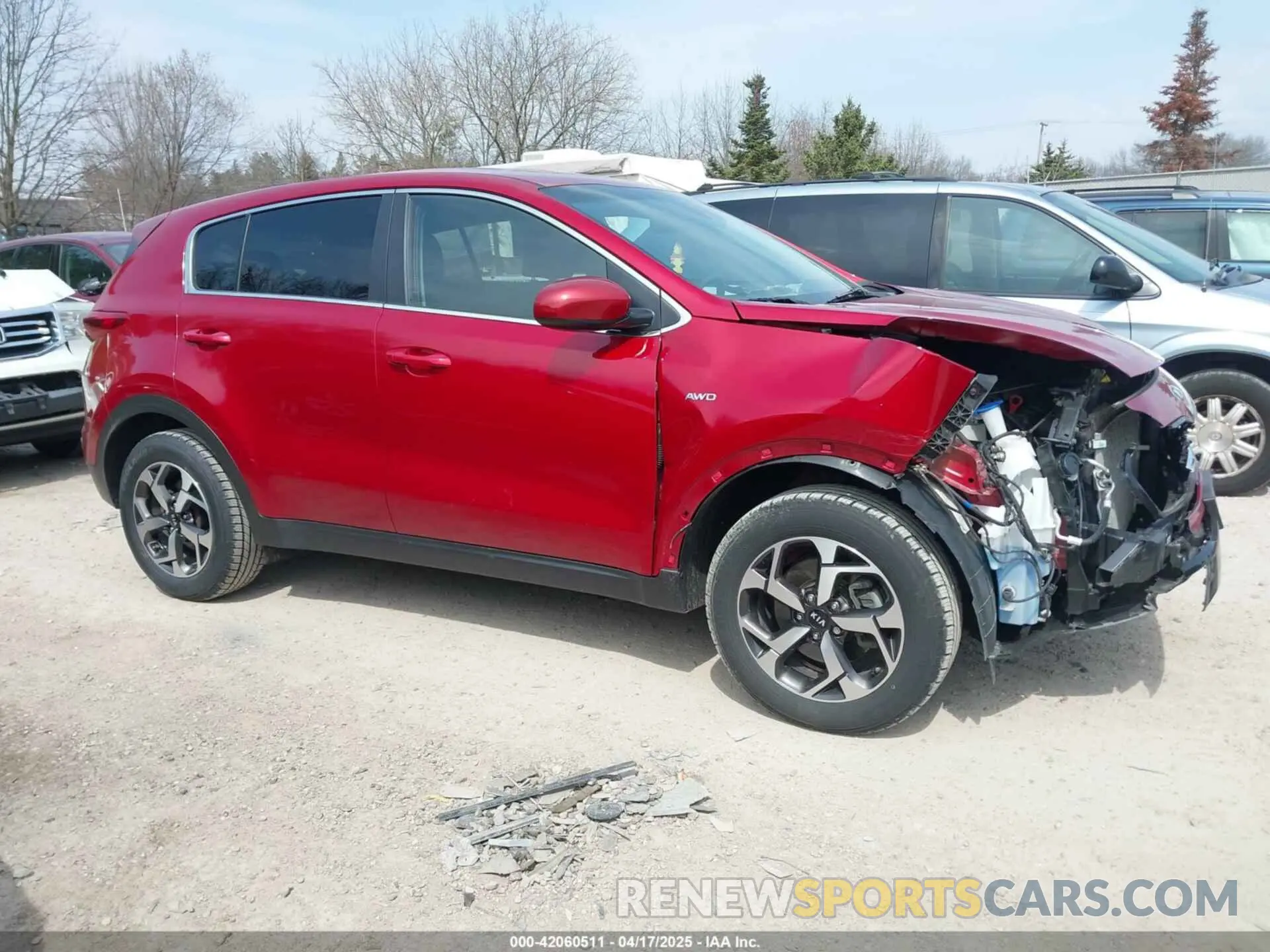 1 Photograph of a damaged car KNDPMCAC3M7901633 KIA SPORTAGE 2021