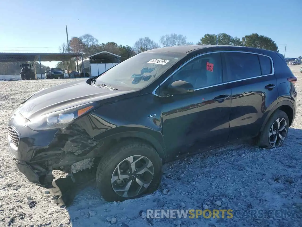 1 Photograph of a damaged car KNDPMCAC5M7845064 KIA SPORTAGE 2021