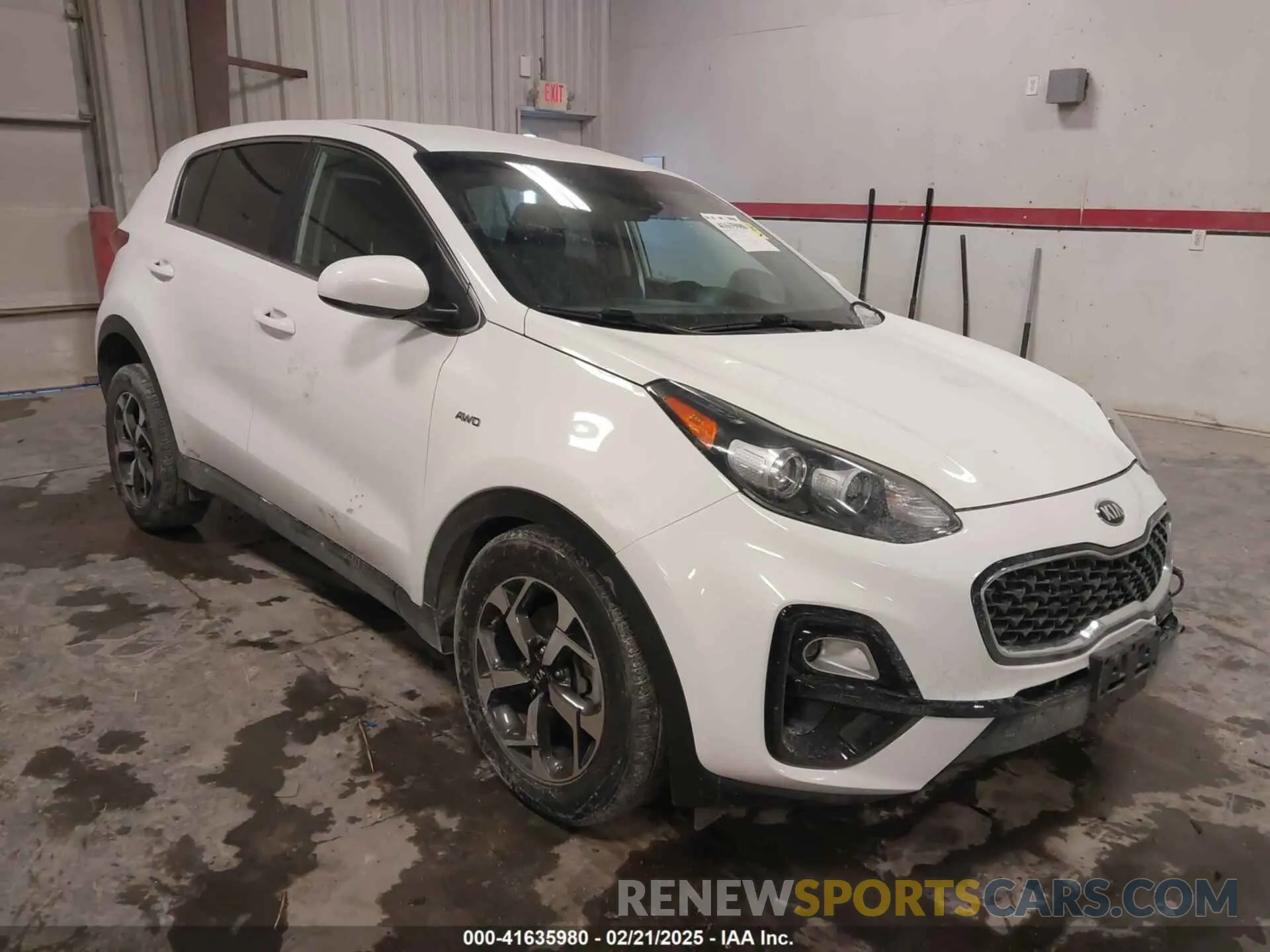 1 Photograph of a damaged car KNDPMCAC6M7905952 KIA SPORTAGE 2021