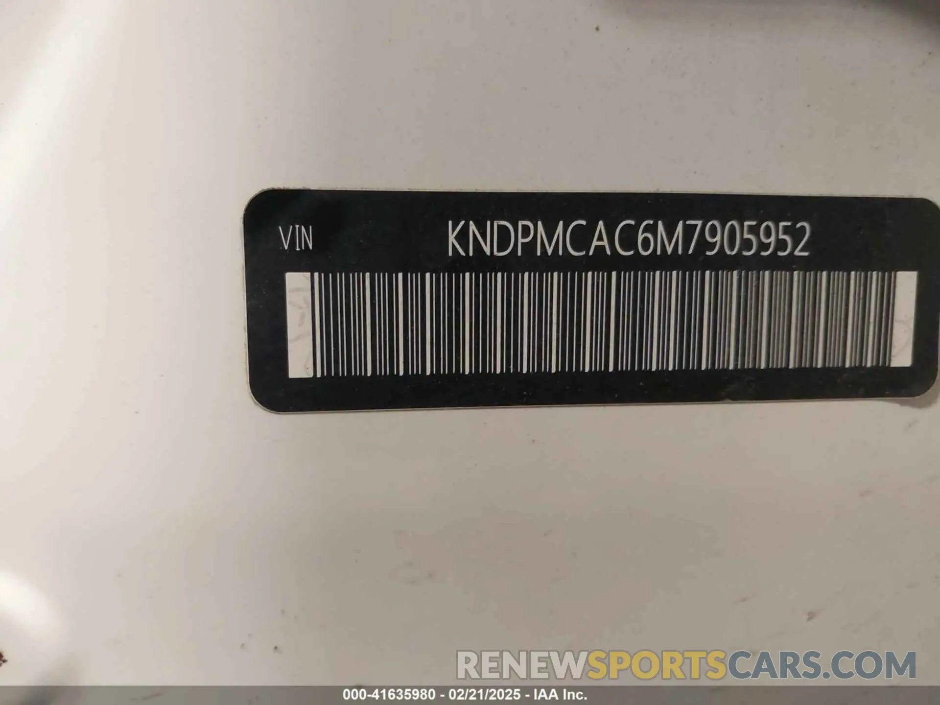 9 Photograph of a damaged car KNDPMCAC6M7905952 KIA SPORTAGE 2021