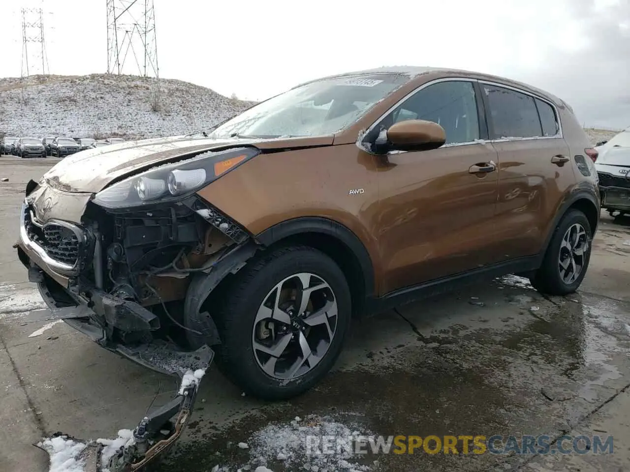 1 Photograph of a damaged car KNDPMCAC6M7924792 KIA SPORTAGE 2021