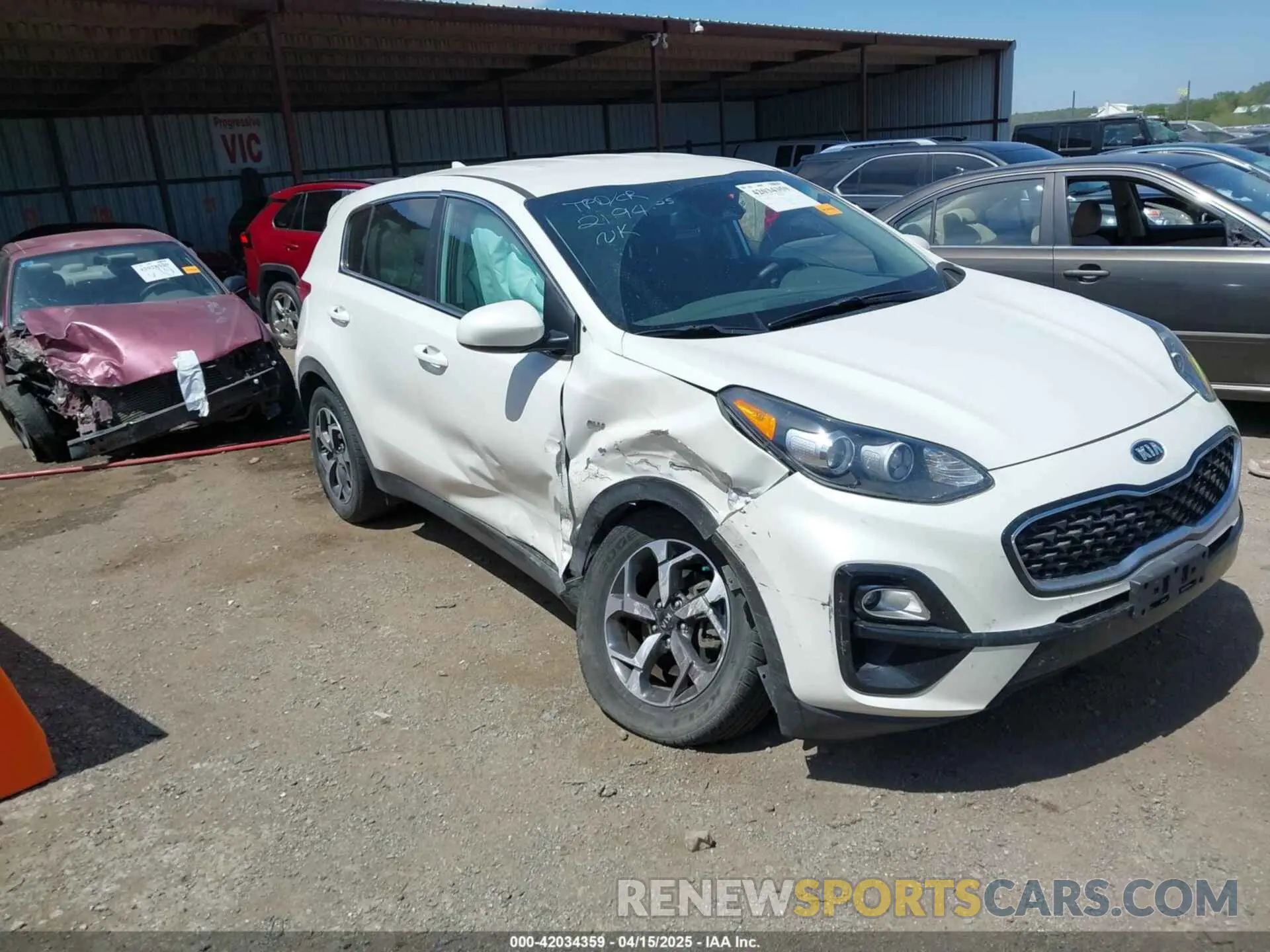1 Photograph of a damaged car KNDPMCAC6M7932469 KIA SPORTAGE 2021