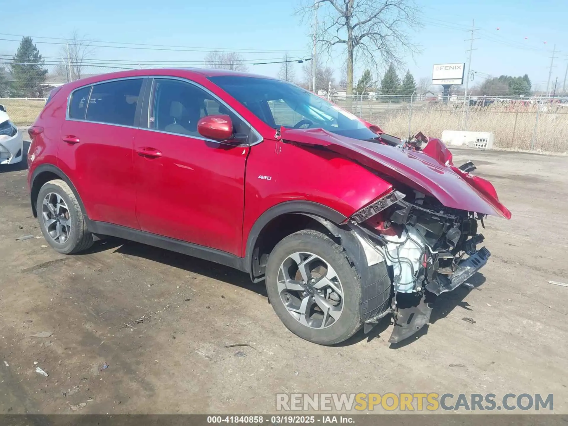 1 Photograph of a damaged car KNDPMCAC6M7939292 KIA SPORTAGE 2021