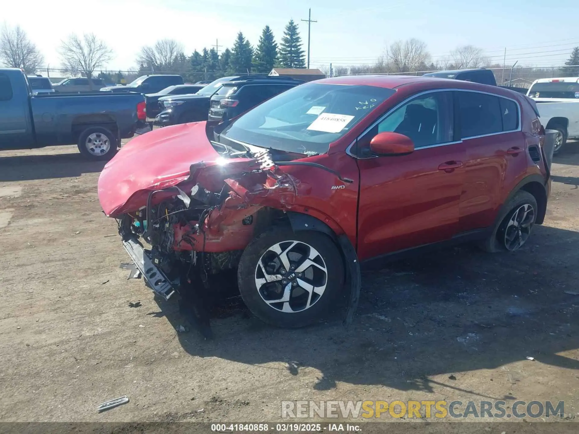 2 Photograph of a damaged car KNDPMCAC6M7939292 KIA SPORTAGE 2021