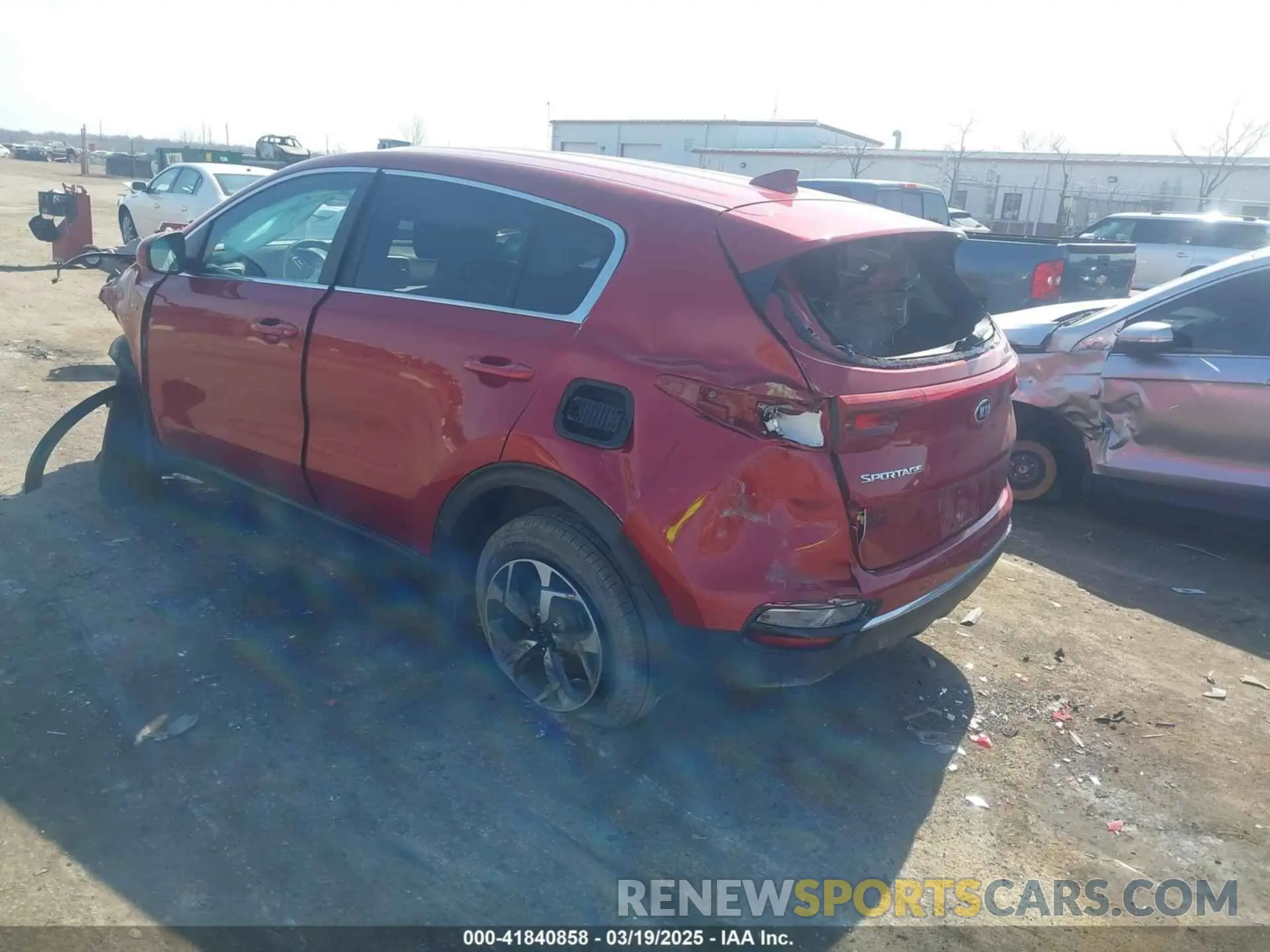 3 Photograph of a damaged car KNDPMCAC6M7939292 KIA SPORTAGE 2021
