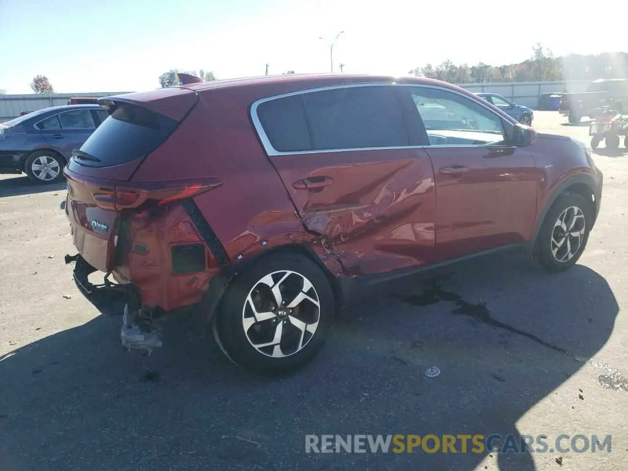 3 Photograph of a damaged car KNDPMCAC7M7849679 KIA SPORTAGE 2021