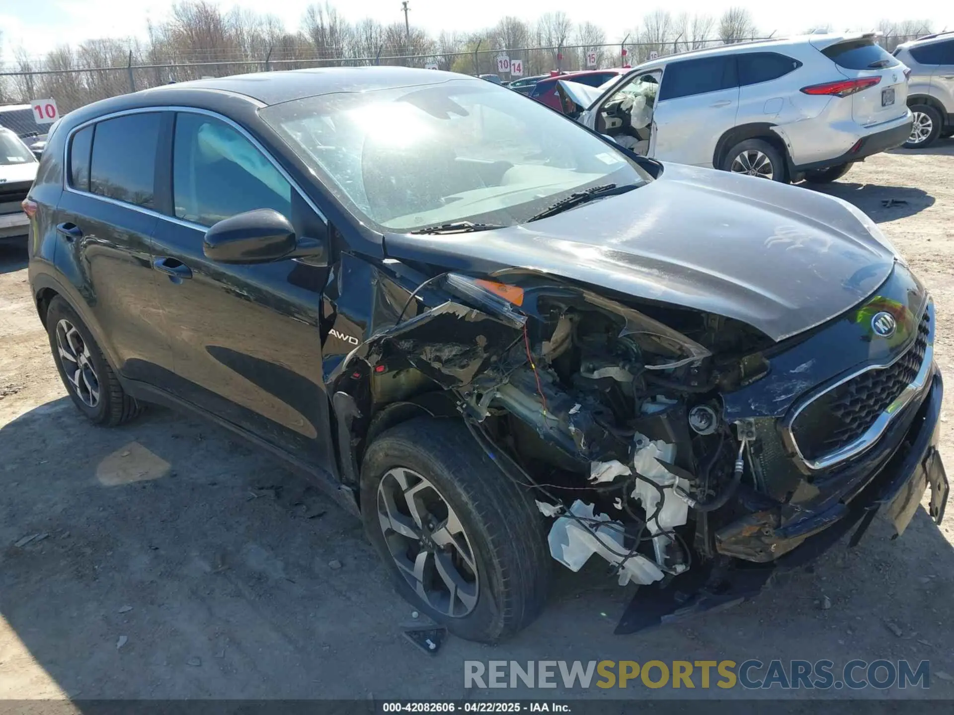 1 Photograph of a damaged car KNDPMCAC8M7933588 KIA SPORTAGE 2021