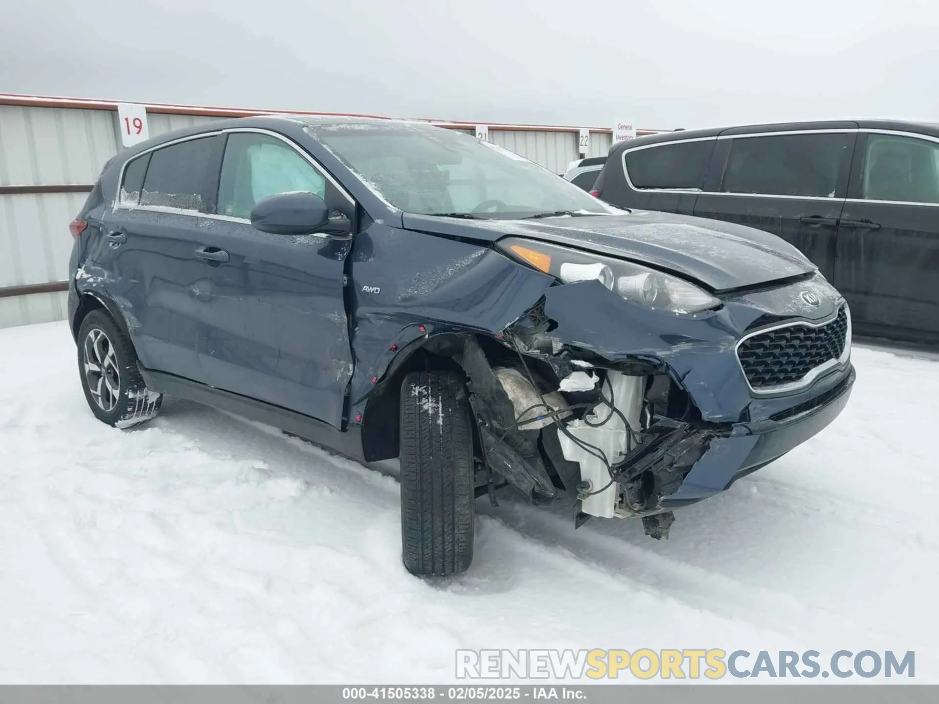 1 Photograph of a damaged car KNDPMCAC9M7843267 KIA SPORTAGE 2021