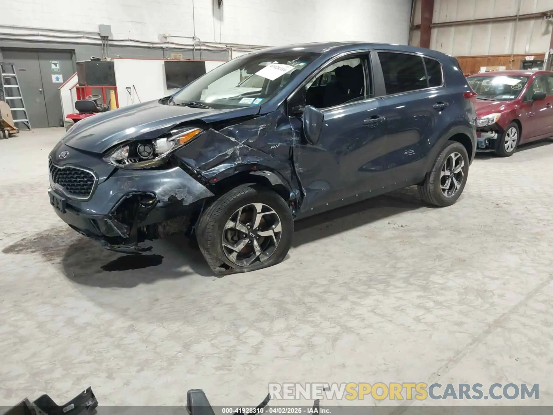 2 Photograph of a damaged car KNDPMCAC9M7886927 KIA SPORTAGE 2021