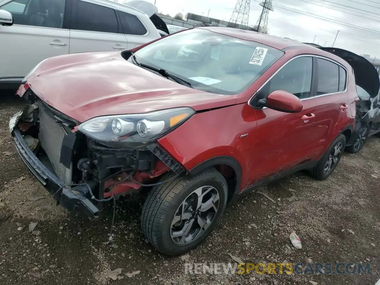 1 Photograph of a damaged car KNDPMCAC9M7933504 KIA SPORTAGE 2021