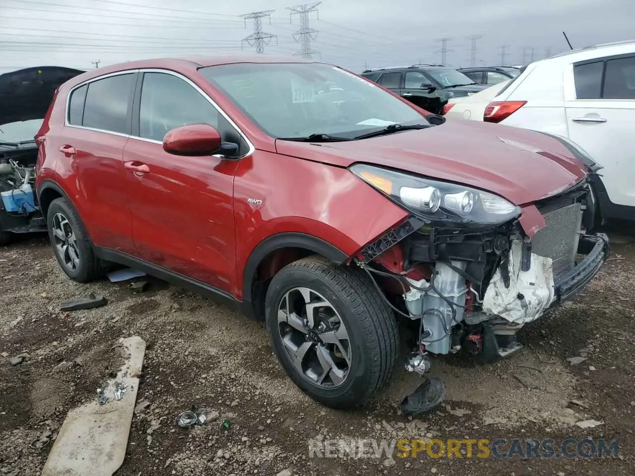 4 Photograph of a damaged car KNDPMCAC9M7933504 KIA SPORTAGE 2021