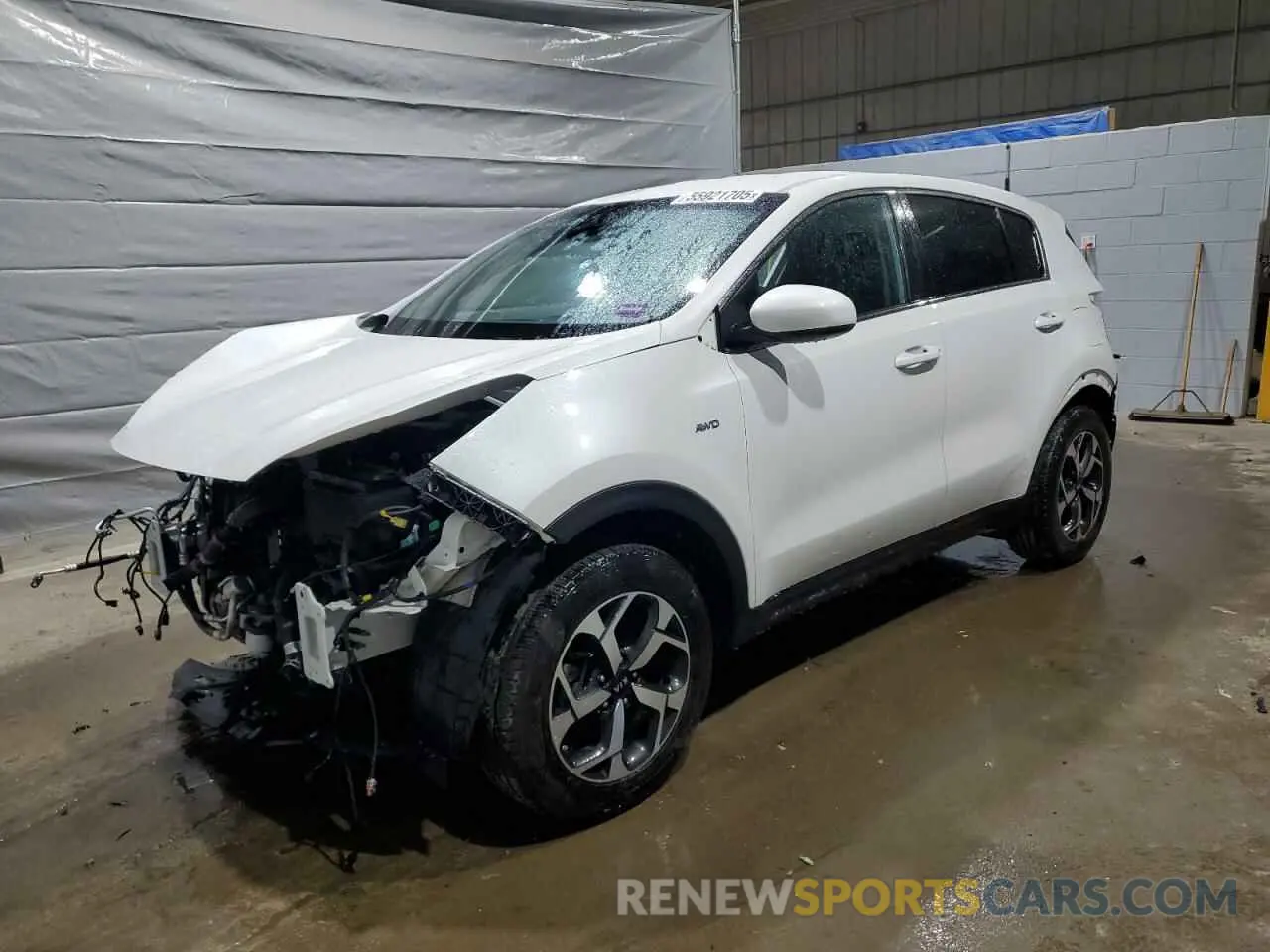 1 Photograph of a damaged car KNDPMCACXM7916999 KIA SPORTAGE 2021