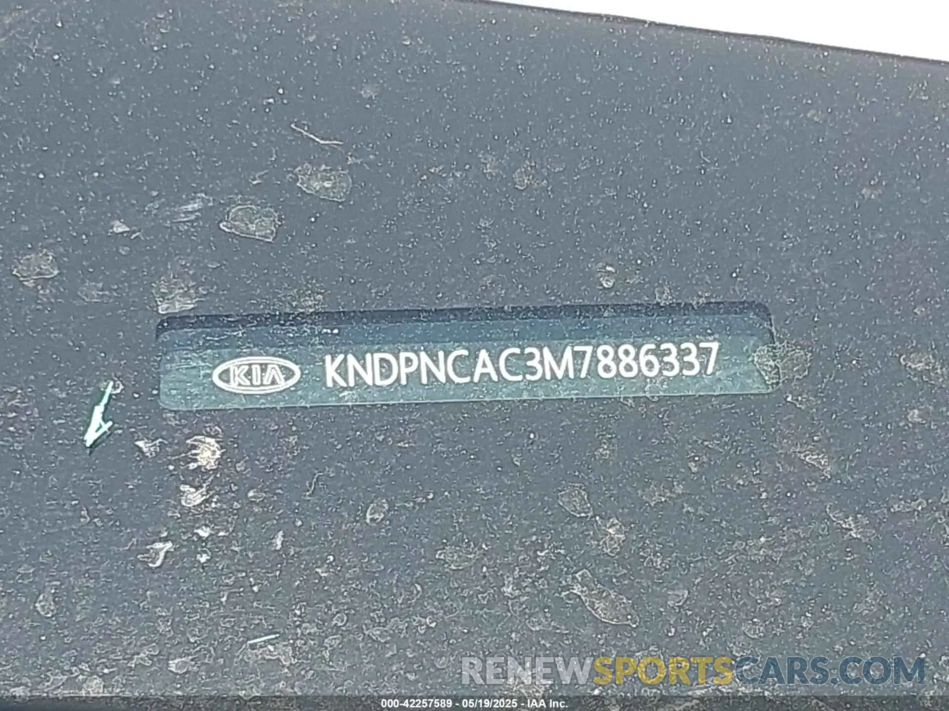 9 Photograph of a damaged car KNDPNCAC3M7886337 KIA SPORTAGE 2021