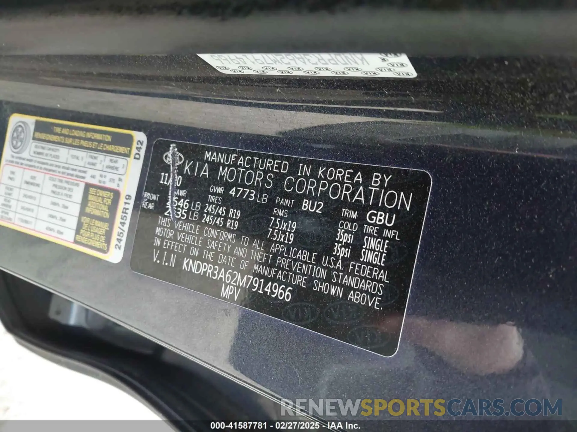 9 Photograph of a damaged car KNDPR3A62M7914966 KIA SPORTAGE 2021