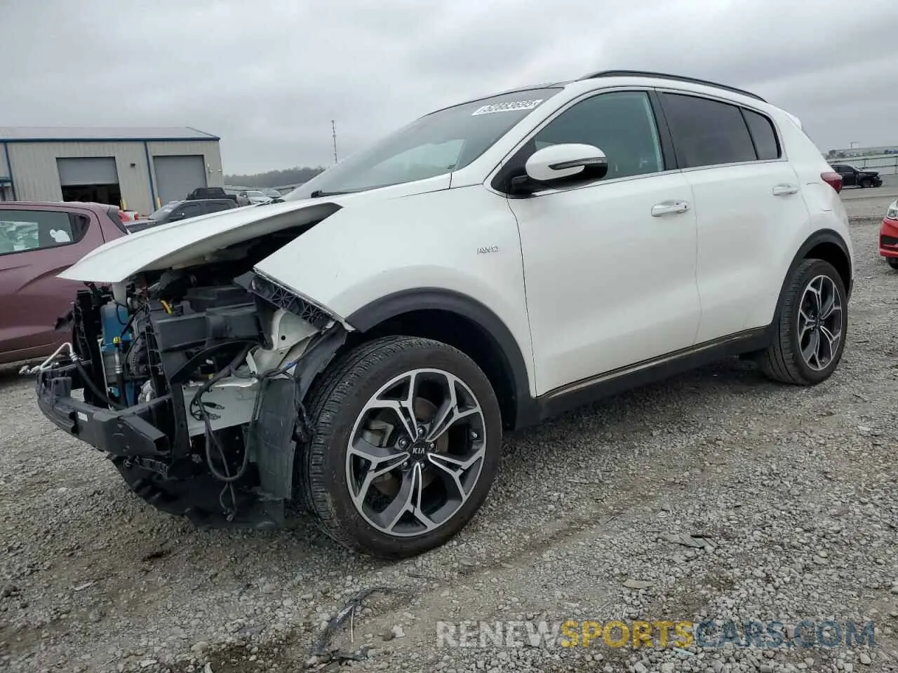 1 Photograph of a damaged car KNDPRCA65M7927999 KIA SPORTAGE 2021
