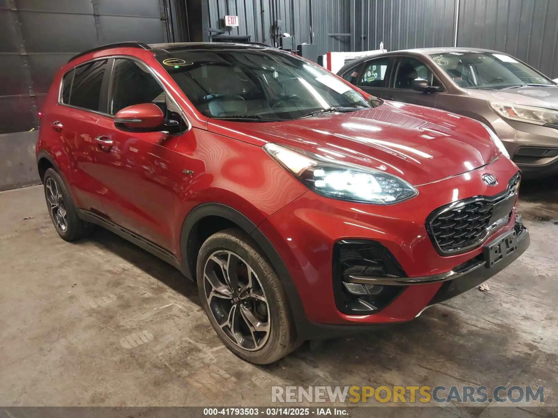 1 Photograph of a damaged car KNDPRCA68M7849184 KIA SPORTAGE 2021