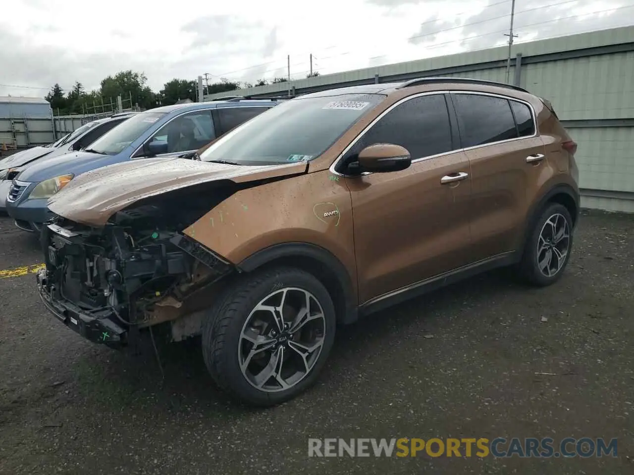 1 Photograph of a damaged car KNDPRCA69M7853633 KIA SPORTAGE 2021