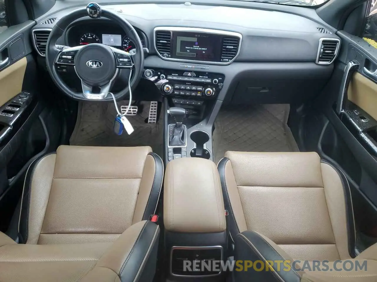 8 Photograph of a damaged car KNDPRCA69M7853633 KIA SPORTAGE 2021