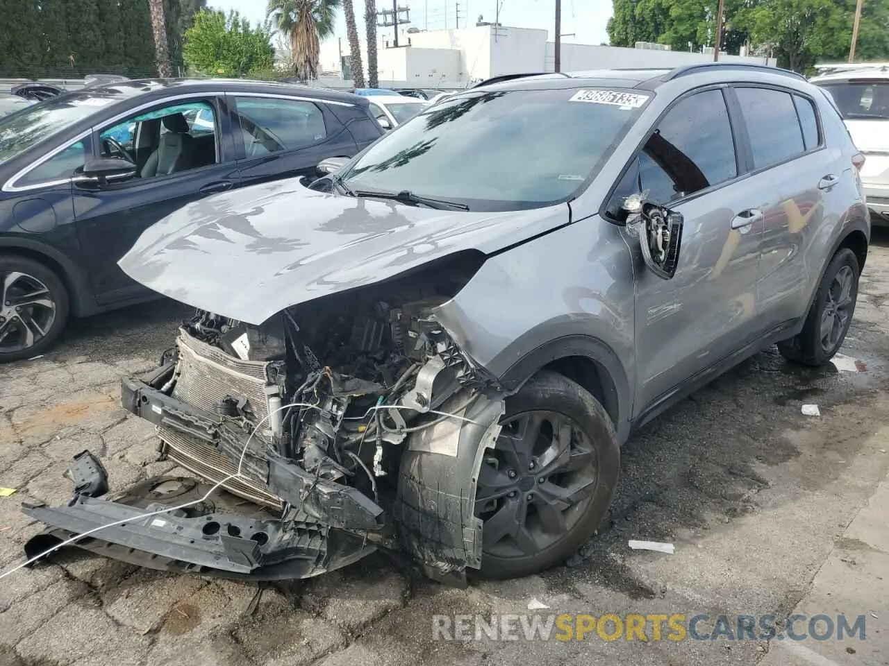 1 Photograph of a damaged car KNDP63AC1N7955542 KIA SPORTAGE 2022