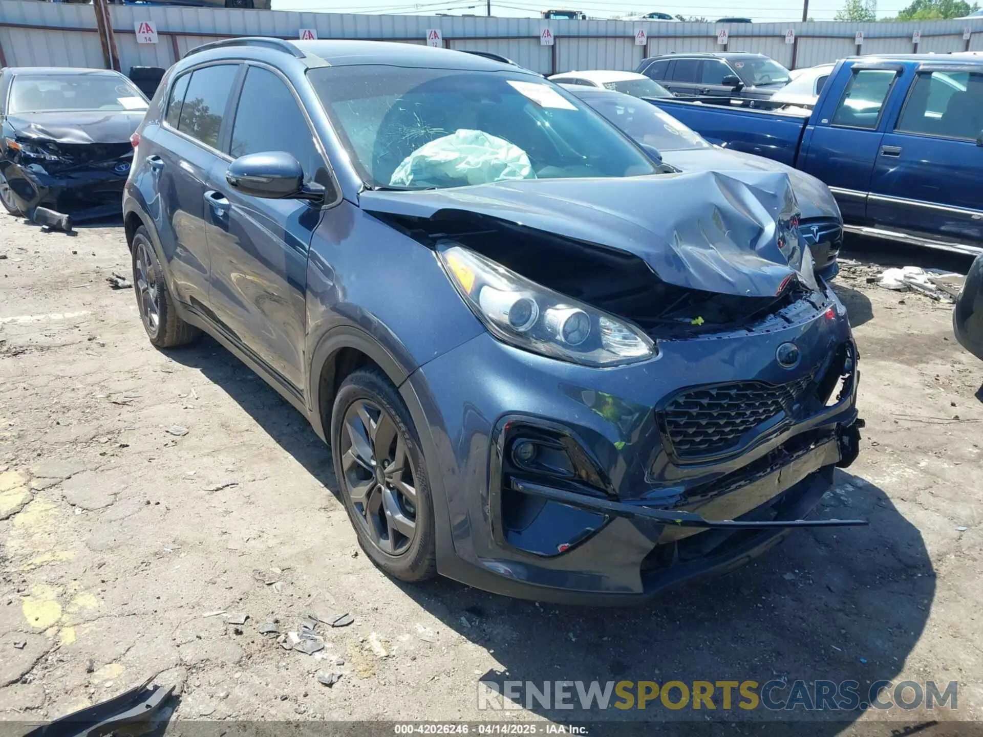 1 Photograph of a damaged car KNDP63AC6N7951163 KIA SPORTAGE 2022