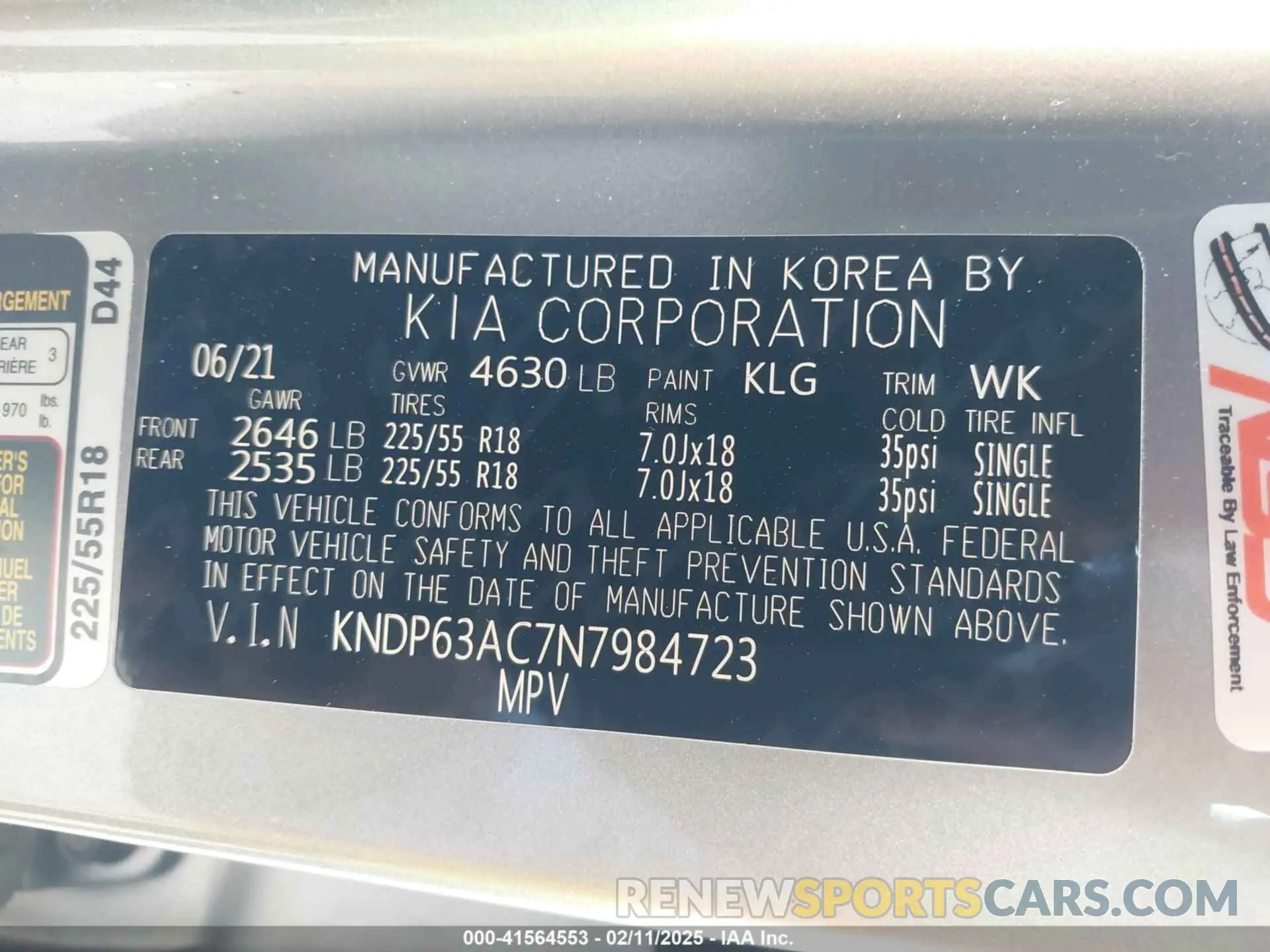 9 Photograph of a damaged car KNDP63AC7N7984723 KIA SPORTAGE 2022