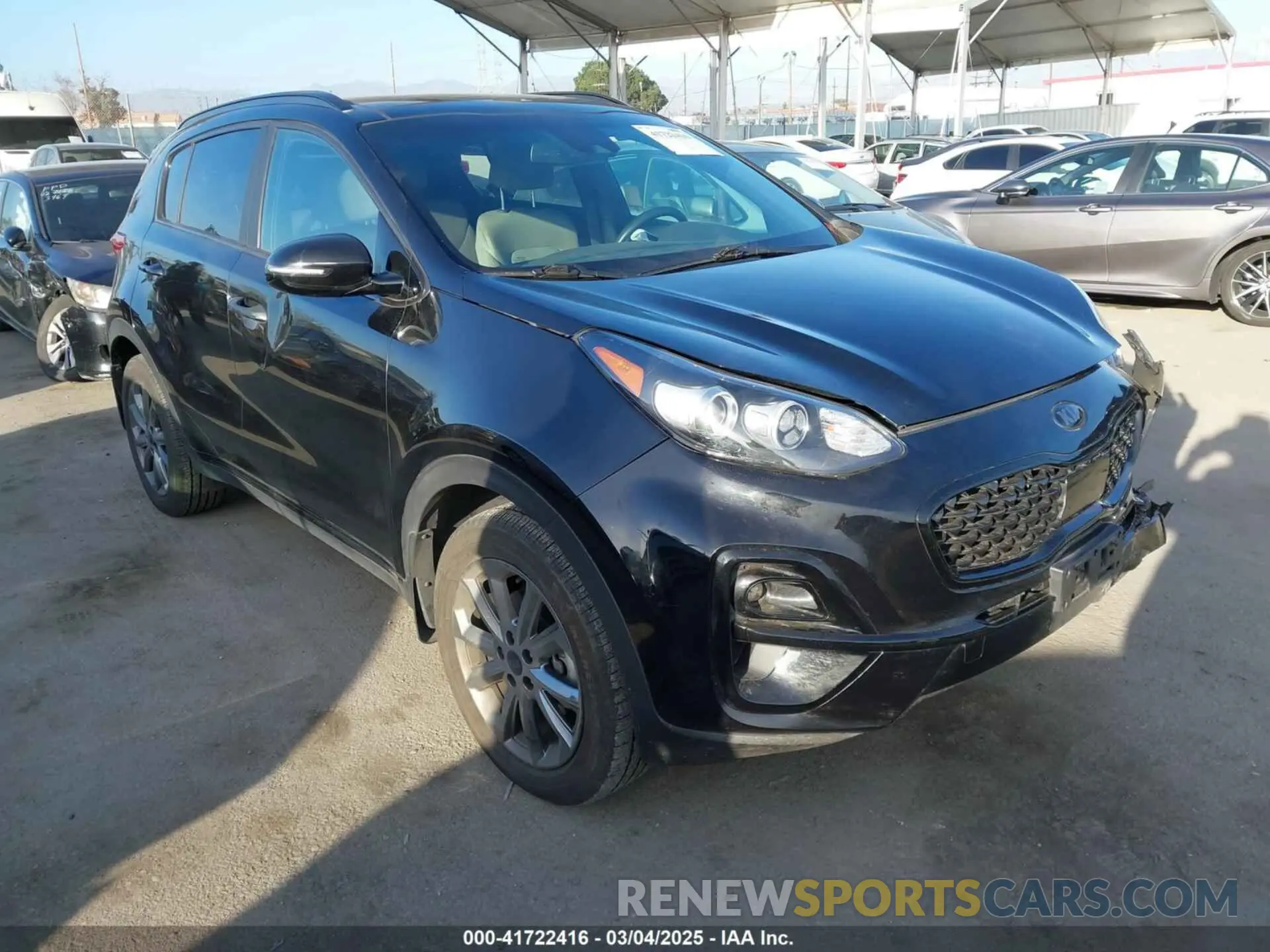 1 Photograph of a damaged car KNDP6CAC2N7026699 KIA SPORTAGE 2022