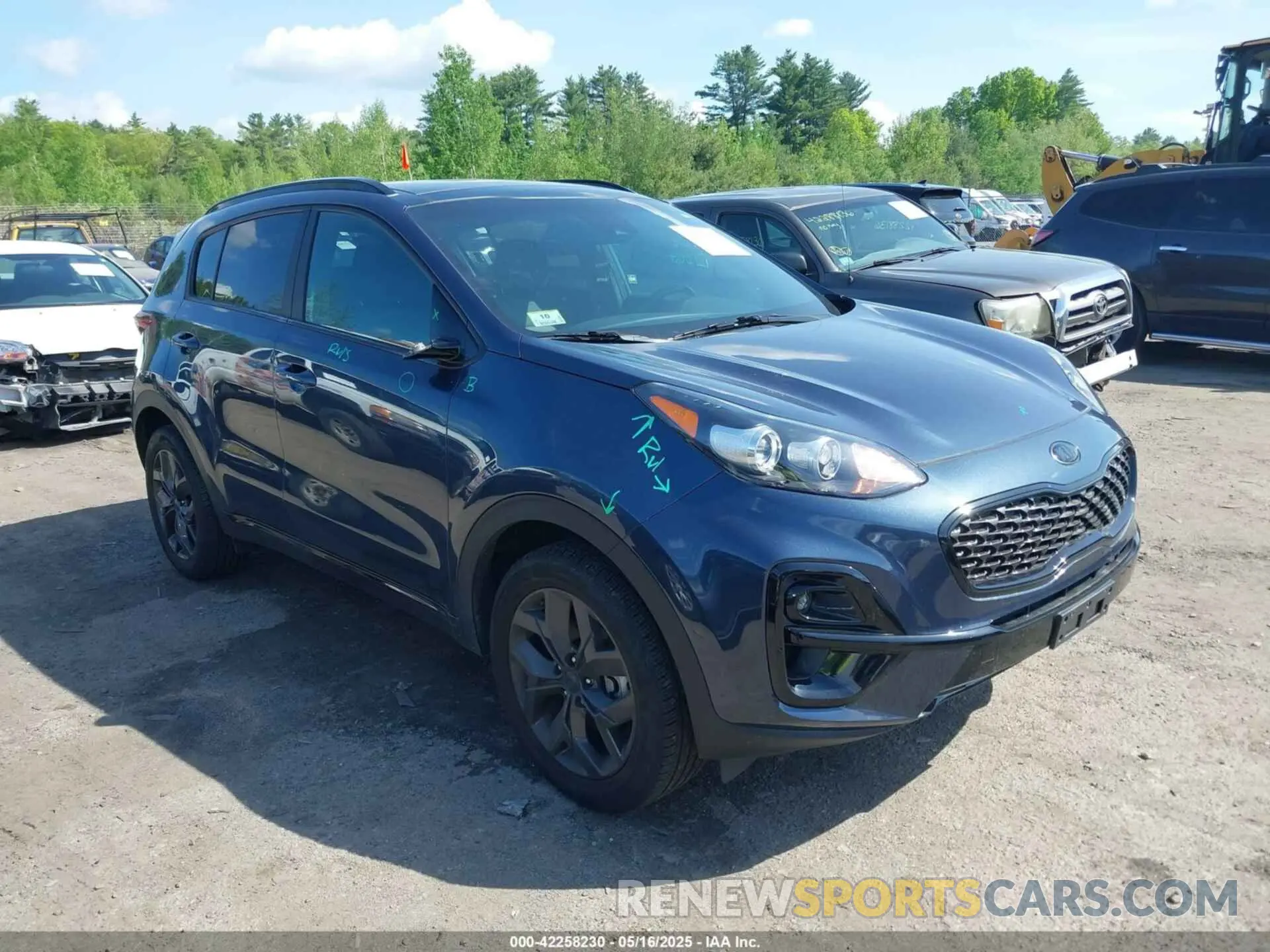 1 Photograph of a damaged car KNDP6CAC4N7002954 KIA SPORTAGE 2022