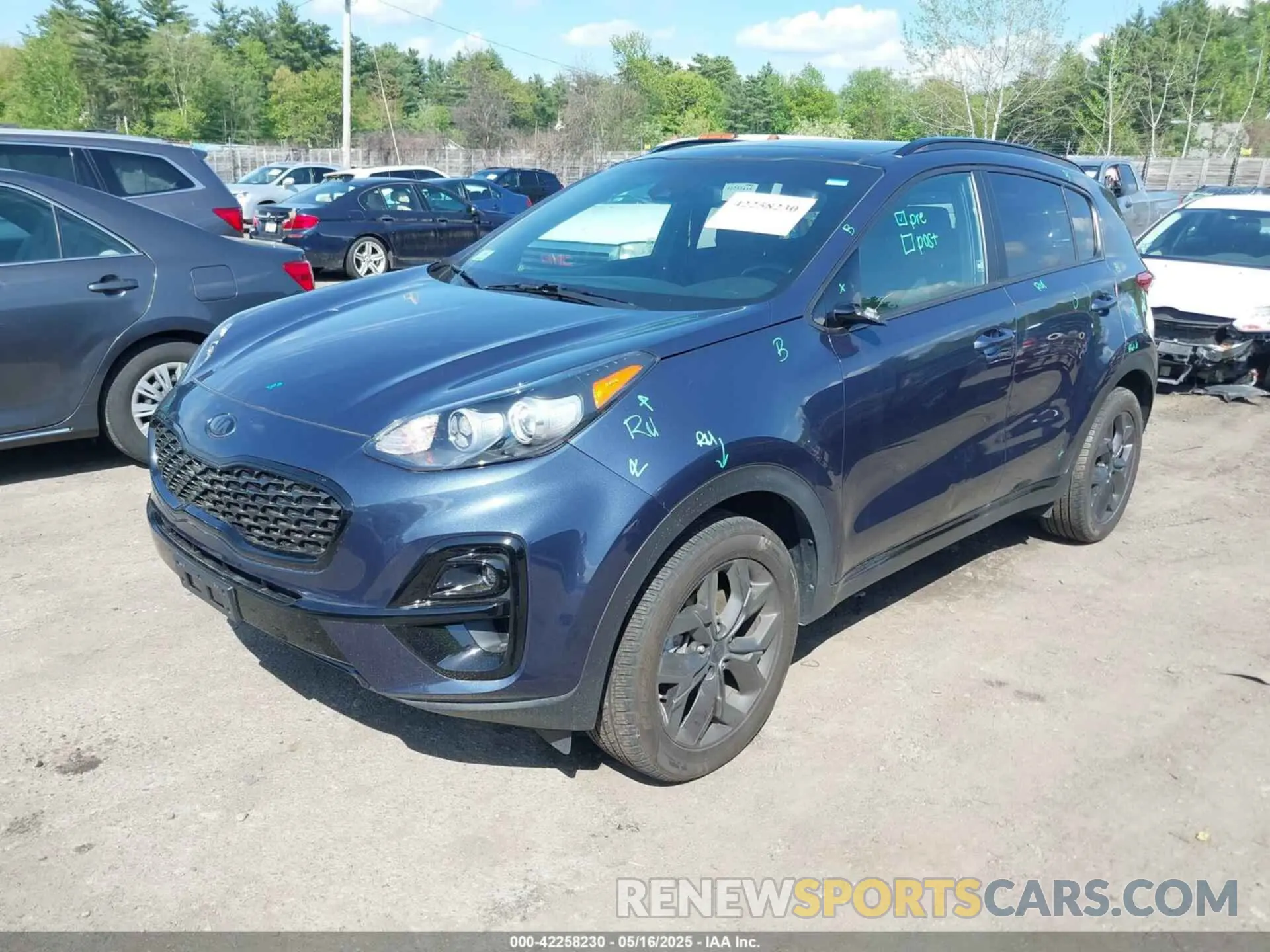 2 Photograph of a damaged car KNDP6CAC4N7002954 KIA SPORTAGE 2022