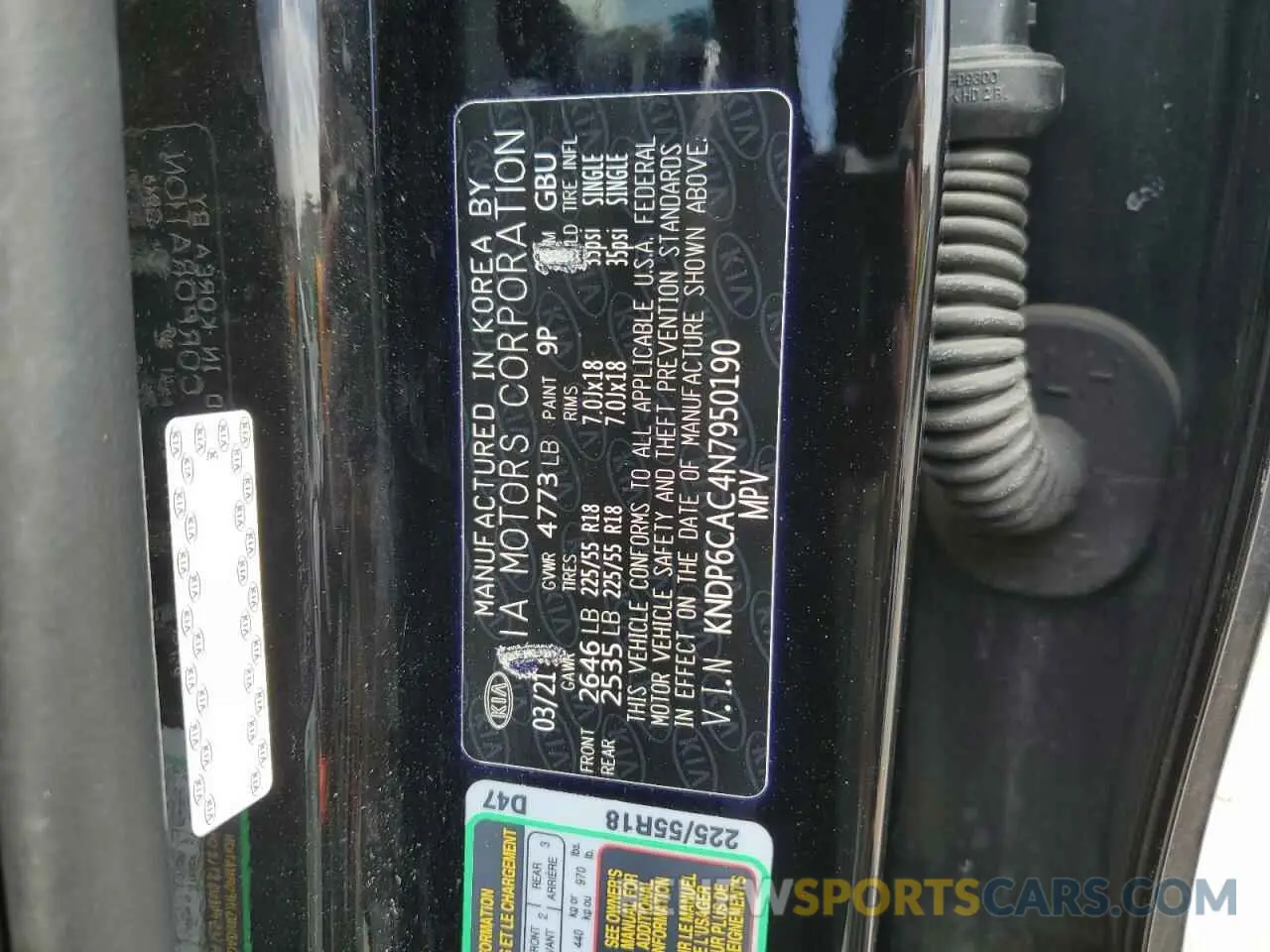 13 Photograph of a damaged car KNDP6CAC4N7950190 KIA SPORTAGE 2022