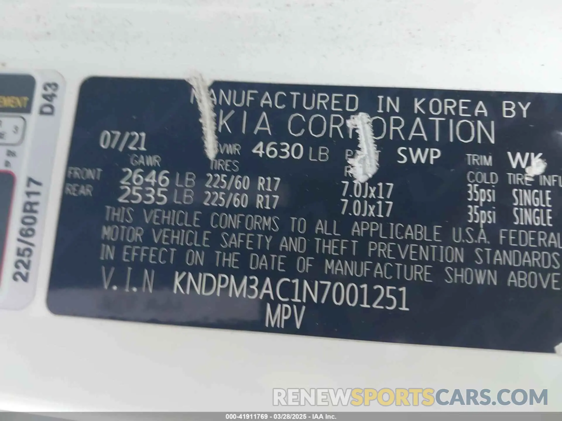 9 Photograph of a damaged car KNDPM3AC1N7001251 KIA SPORTAGE 2022