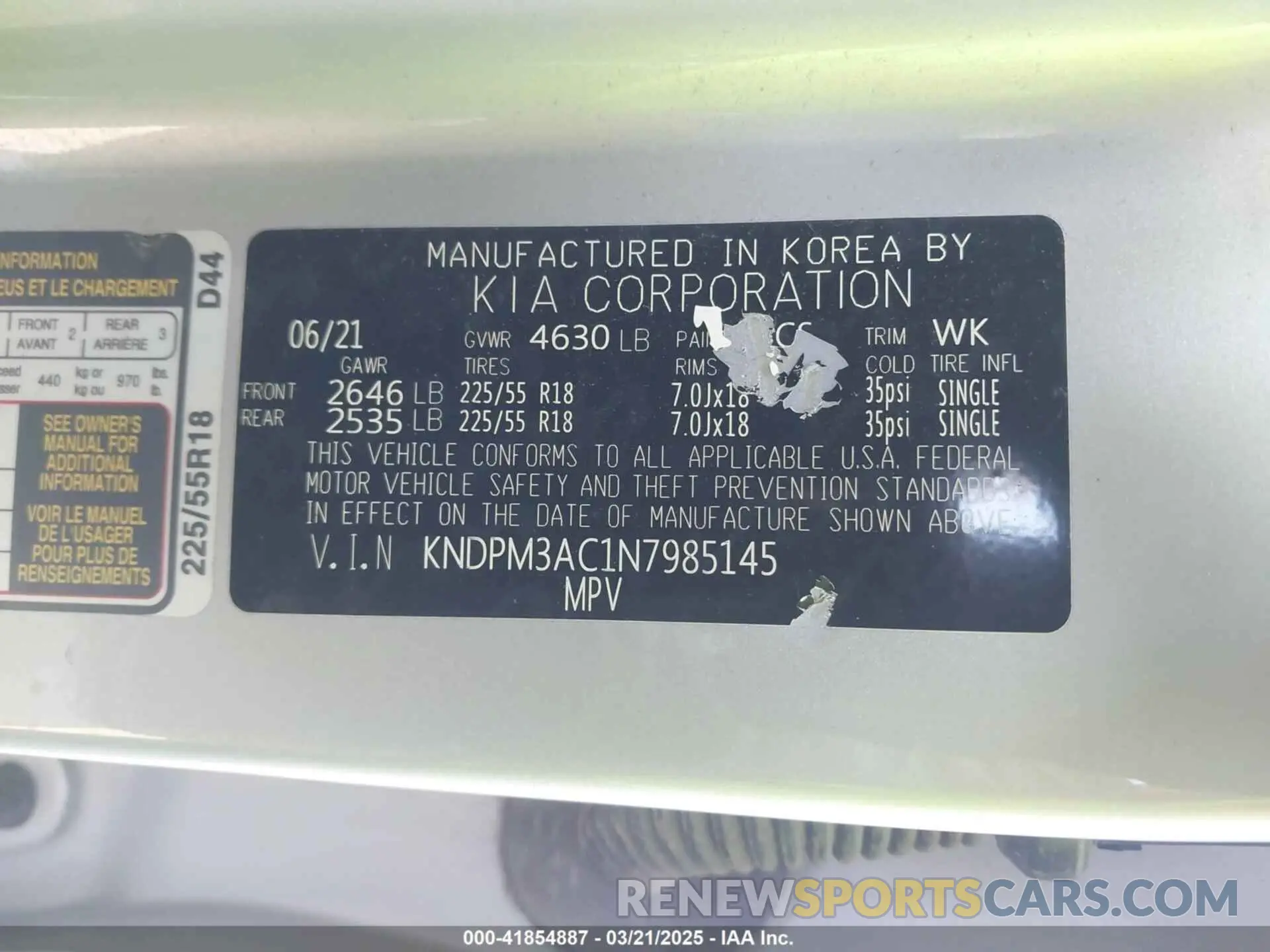 9 Photograph of a damaged car KNDPM3AC1N7985145 KIA SPORTAGE 2022