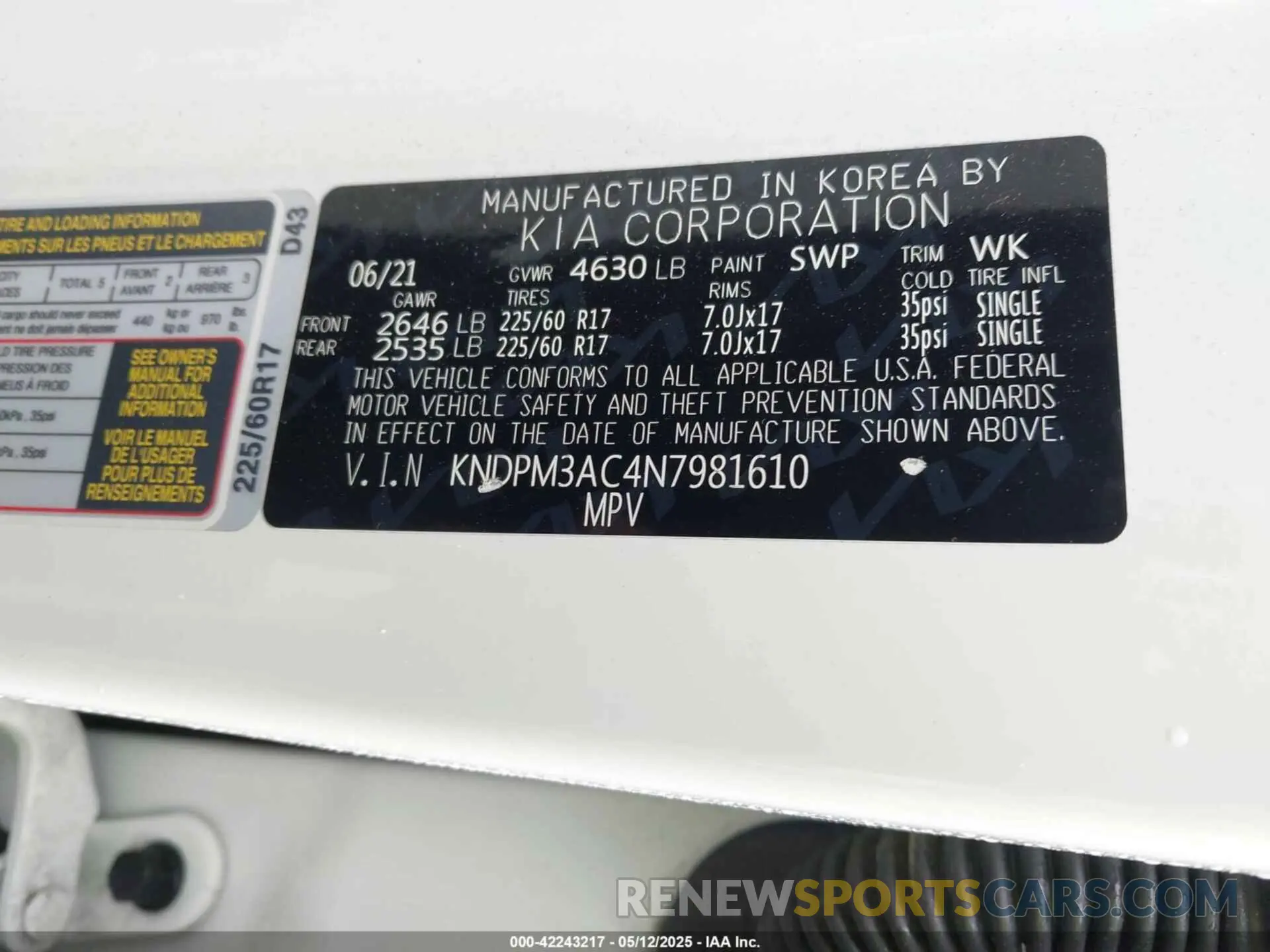 9 Photograph of a damaged car KNDPM3AC4N7981610 KIA SPORTAGE 2022