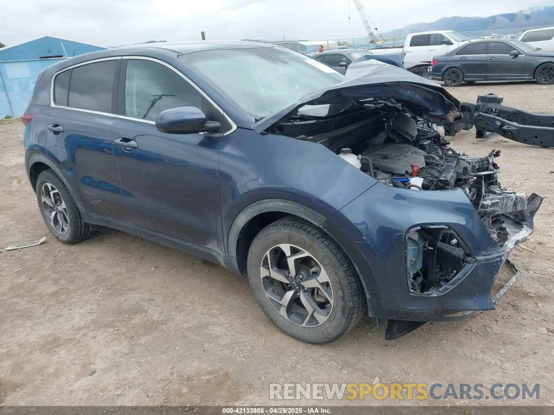 1 Photograph of a damaged car KNDPM3AC6N7018935 KIA SPORTAGE 2022