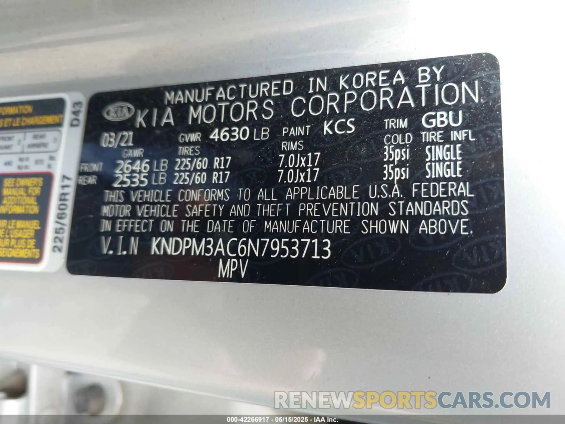 9 Photograph of a damaged car KNDPM3AC6N7953713 KIA SPORTAGE 2022