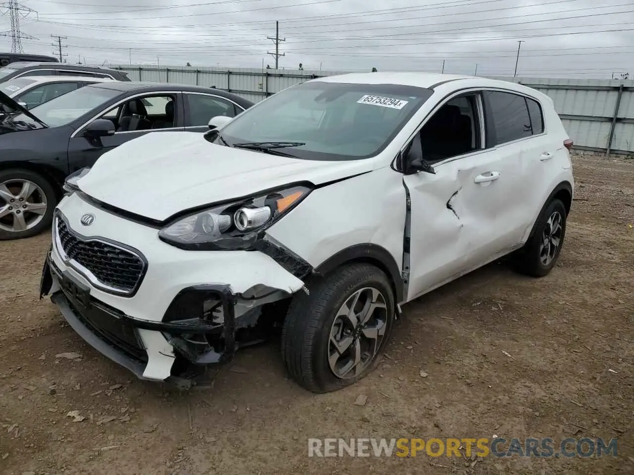 1 Photograph of a damaged car KNDPM3AC8N7955351 KIA SPORTAGE 2022
