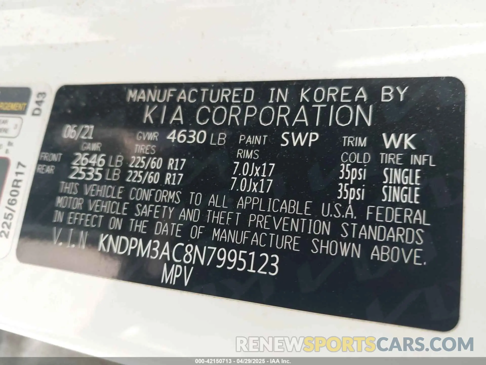 9 Photograph of a damaged car KNDPM3AC8N7995123 KIA SPORTAGE 2022