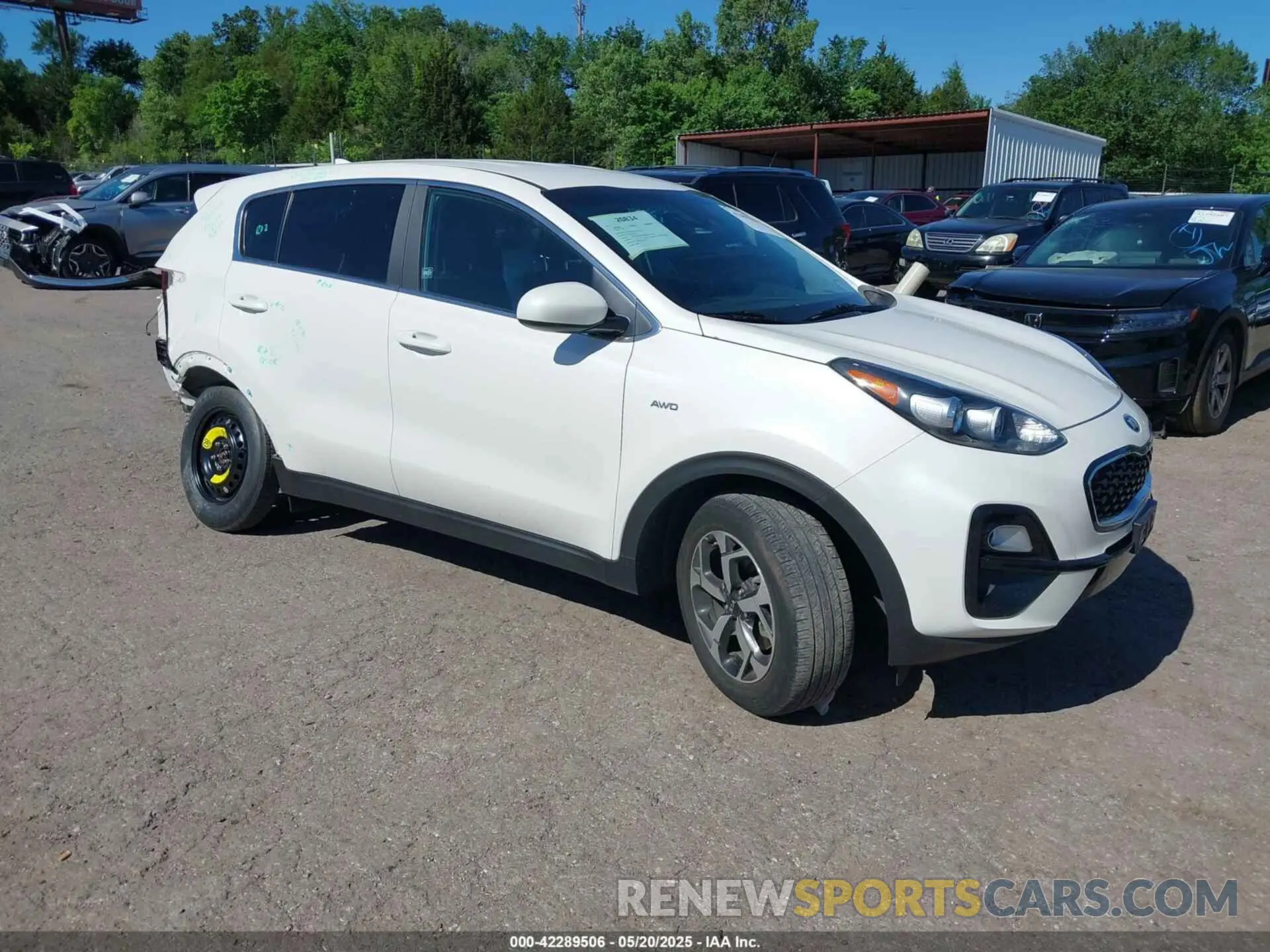 1 Photograph of a damaged car KNDPMCAC6N7005604 KIA SPORTAGE 2022